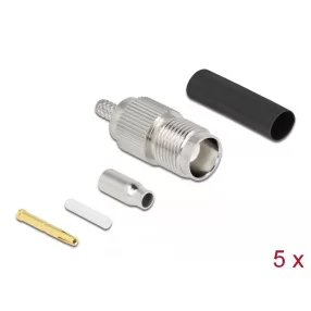   Delock TNC Buchse RG-174 / RG-316 krimpelésére illeszkedő süllyesztő csővel (DL-90016)