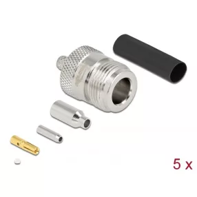   Delock N anya RG-174 / RG-316 krimpelésére illeszkedő süllyesztő csővel (DL-90018)