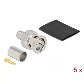   Delock BNC apa RG6 krimpelésére illeszkedő süllyesztő csővel (DL-90026)