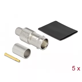   Delock BNC anya RG6 krimpelésére illeszkedő süllyesztő csővel (DL-90029)
