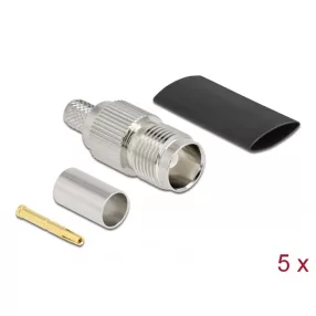   Delock TNC anya RG59 krimpelésére illeszkedő süllyesztő csővel (DL-90031)