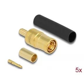   Delock SMB apa RG-174 / RG-316 krimpelésére illeszkedő süllyesztő csővel (DL-90040)