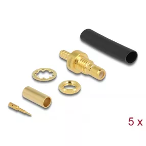   Delock SMB anya RG-174 / RG-316 krimpelésére illeszkedő süllyesztő csővel (DL-90041)