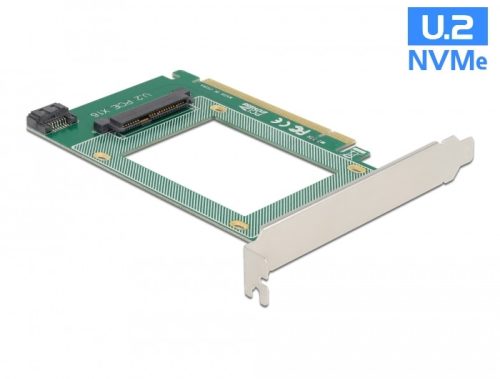 Delock PCI Express x16-kártya - 1 x belső U.2 NVMe SFF-8639