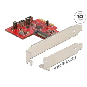   Delock PCI Express Kártya 2 x belső USB 3.2 Gen 2 Kulcs A, 20 tűs anya csatlakozó (DL-90058)