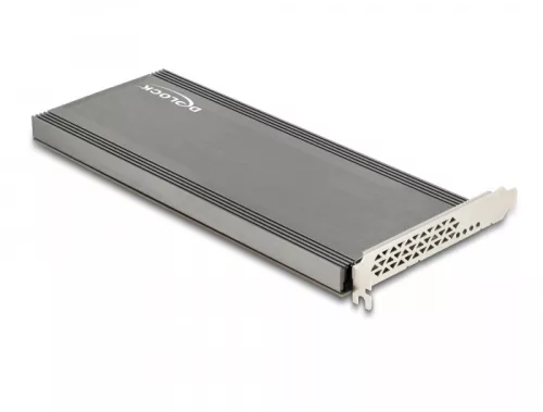 Delock PCI Expresz 4.0 x16 kártya - 4xbelső NVMe M.2 M-kulcs hűtőbordával és ventilátorral-elágazás (DL-90079)