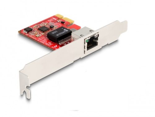 Delock PCI Express x1 kártya 1 x RJ45 2,5 Gigabit LAN i225 NBASE-T - alacsony profilú