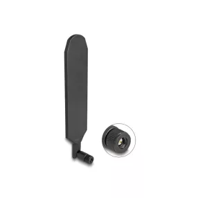   Delock LTE GNSS antenna SMA-dugó 1,5 - 3,0 dBi mindenirányú, elforgatható, dönthető csatlakozással (fekete színű) (DL-90103)