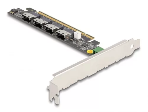 Delock PCI Express 16 kártya 4 x belső SFF-8654 4i NVMe-hez - elágazás (DL-90111)