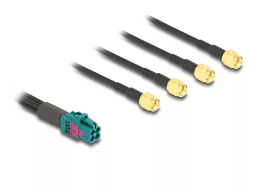 Delock Mini FAKRA Z quad kábel anya - 4 db. SMA A-típusú apa (DL-90126)