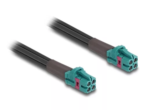 Delock Mini FAKRA Z quad kábel anya - Mini FAKRA Z B-típusú quad anya (DL-90139)