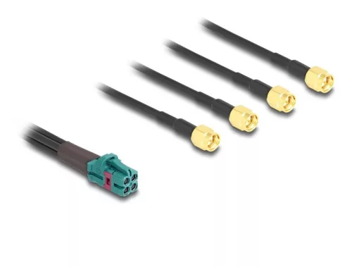 Delock Mini FAKRA Z quad kábel anya - 4 db. SMA B-típusú apa (DL-90142)