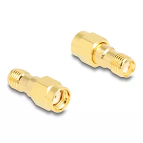   Delock Adapter RP-SMA-dugó apa SMA csatlakozóhüvely HBI59-1 (DL-90203)
