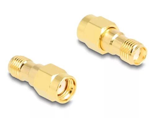 Delock Adapter RP-SMA-dugó apa SMA csatlakozóhüvely HBI59-1 (DL-90203)