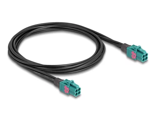 Delock Mini FAKRA Z quad kábel anya - Mini FAKRA Z anya quad 1 m (DL-90288)