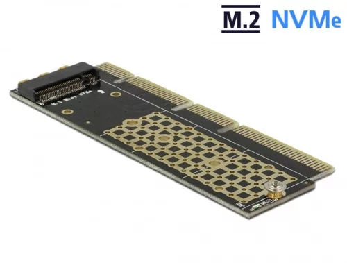 Delock PCI Express x16 (x4 / x8) kártya - 1 x NVMe M.2 Key M szerverhez (DL-90303)