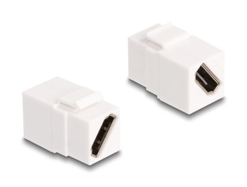 Delock Keystone modul HDMI anya - anya diagonális 8K 60 Hz fehér
