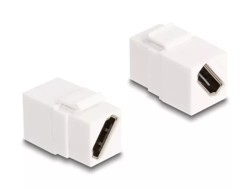 Delock Keystone modul HDMI anya - anya diagonális 8K 60 Hz fehér (DL-90327)