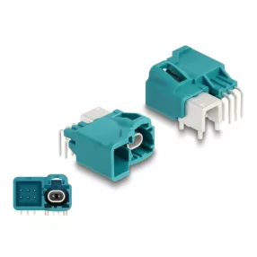   Delock HDMTD szimpla + Táptűs (Powerpin) apa hajlított PCB (DL-90328)
