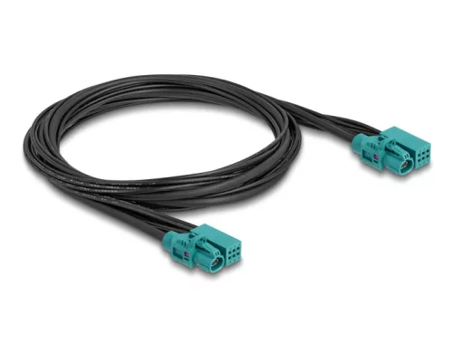 Delock HDMTD Z kábel szimpla + Táptűs (Powerpin) anya - HDMTD Z szimpla + Táptűs anya 1 m (DL-90337)