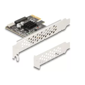   Delock PCI expressz x1 kártya - 1 x belső USB 5 Gbps Type-E Key A and 1 x 19 pin USB pin header male - alacsony profilú formatényező (DL-90344)