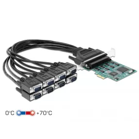   Delock PCI Express Kártya > 8 x RS-232 soros csatlakozó (DL-90411)