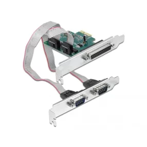   Delock PCI Express-kártya > 2 x Soros RS-232 + 1 x Párhuzamos IEEE1284 (DL-90413)