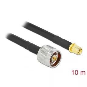   Delock antenna kábel N apa SMA apa LMR/CFD300 10 m alacsony veszteséggel (DL-90449)