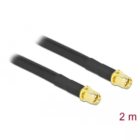   Delock Antennakábel, SMA-dugó apa SMA-dugó, LMR/CFD300 2 m low loss (DL-90450)