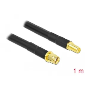   Delock Antennakábel RP-SMA-dugó - RP-SMA-hüvely LMR/CFD300 1 m low loss (DL-90462)