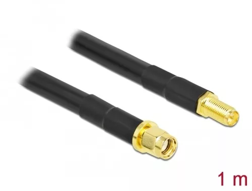 Delock Antennakábel RP-SMA-dugó - RP-SMA-hüvely LMR/CFD300 1 m low loss (DL-90462)