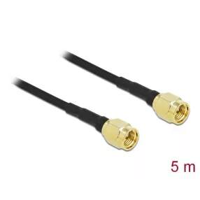   Delock Antennakábel SMA-dugó - SMA-dugó LMR/CFD100, 5 m low loss (DL-90470)