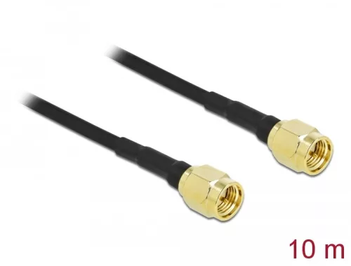 Delock Antennakábel SMA-dugó - SMA-dugó LMR/CFD100, 10 m low loss (DL-90471)