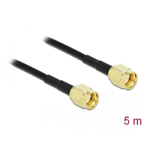   Delock Antennakábel RP-SMA-dugó - RP-SMA-dugó LMR/CFD100, 5 m low loss (DL-90474)