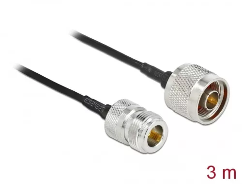 Delock Antennakábel N-dugó - N-hüvely LMR/CFD100 3 m low loss (DL-90476)