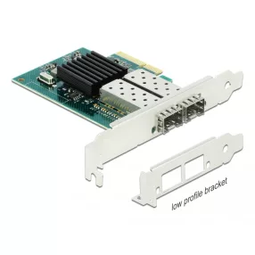   Delock PCI Express x4 kártya - 2 x SFP bővítőhely Gigabit LAN (DL-90480)