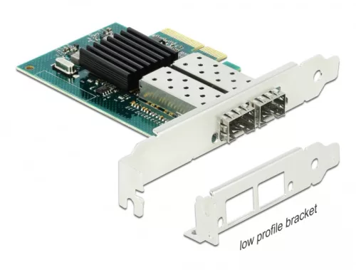 Delock PCI Express x4 kártya - 2 x SFP bővítőhely Gigabit LAN (DL-90480)