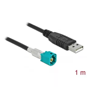   Delock Kábel HSD Z apa - A-típusú USB 2.0 apa 1 m (DL-90490)