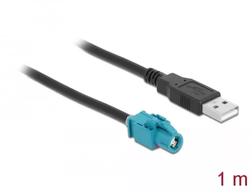 Delock Kábel HSD Z hüvely - A-típusú USB 2.0 apa 1 m (DL-90503)