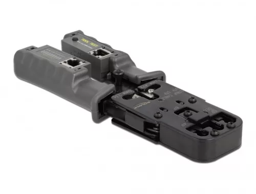 Delock Krimpelő eszköz csupaszítóval és hálózati teszterrel 8P (RJ45), 6P (RJ12/11), 6P DEC vagy 4P (DL-90511)