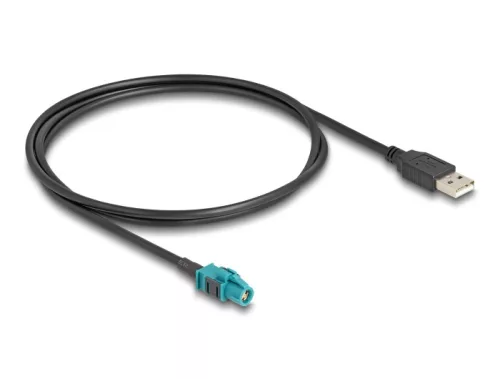 Delock Kábel HSD Z anya - A-típusú USB 2.0 apa 1 m (DL-90534)