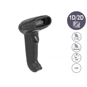   Delock Vonalkódolvasó 1D és 2D 2,4 GHz-es, Bluetooth vagy USB-hez (DL-90562)
