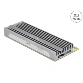   Delock PCI Express x16 (x1 / x4 / x8) kártya - 1 x NVMe M.2 Key M LED kijelzővel (DL-90566)