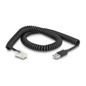   Delock RJ50 USB 2.0 A-típusú vonalkód olvasó kábel 2 m (DL-90601)