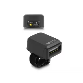   Delock Vonalkód olvasó gyűrű 1D és 2D 2,4 GHz-cel vagy Bluetooth-szal   vezetéknélküli töltő funkció (DL-90607)