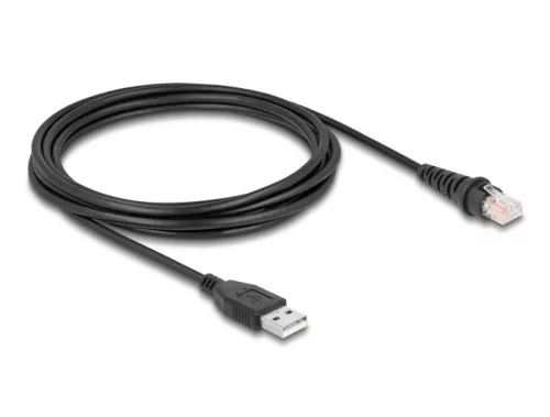 Delock RJ50   A-típusú USB 2.0 vonalkód olvasó kábel 3 m (DL-90612)