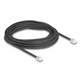   Delock Telefon kábel RJ11 apa - RJ11 apa fekete 5 m (DL-90620)