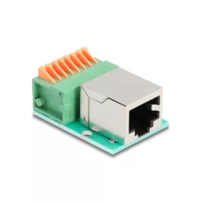   Delock RJ45 anya - Terminal block nyomógombbal Cat.5e (DL-90652)