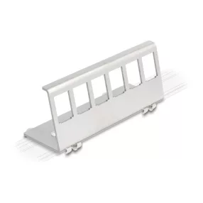   Delock Keystone fém rögzítőelem 6 porton DIN-sínhez (DL-90656)