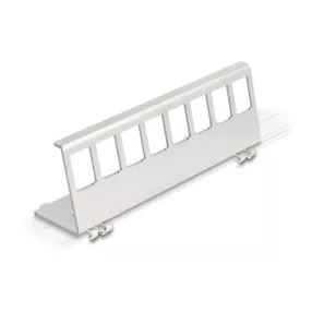   Delock Keystone fém rögzítőelem 8 porton DIN-sínhez (DL-90657)